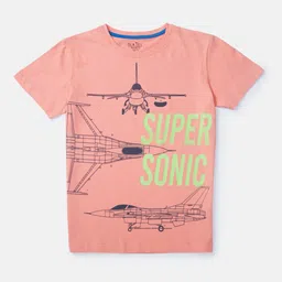 Palm Tree Infant Boys Graphic Printed Round Neck Cotton T-shirt-picture-47