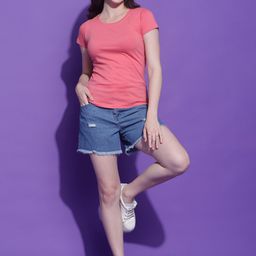 Eppe Women Solid Relaxed-Fit Dry-Fit Pure Cotton T-shirt-image-57