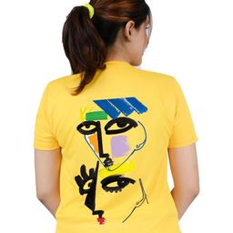 TAJNAN Women Graphic Printed Short Sleeves Round Neck T-shirt-image-75
