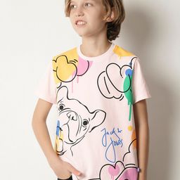 Jack & Jones Junior Boys Graphic Printed Pure Cotton T-shirt-image-89
