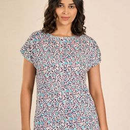MAYSIXTY Women Floral Printed Pockets T-shirt-image-24