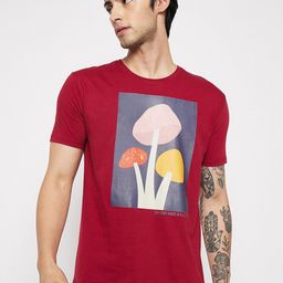 Kook N Keech Maroon Graphic Printed Pure Cotton T-shirt-image-33