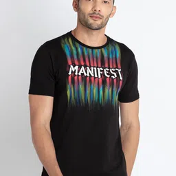 Status Quo Typography Printed Round Neck T-shirt-image-98