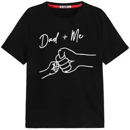 BAESD Boys Typography Printed Round Neck Short Sleeves Cotton T-shirt-30