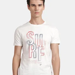 t-base Typography Printed Cotton T-shirt-image-11