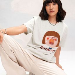 Tokyo Talkies Women Typography Printed Pockets T-shirt-image-58