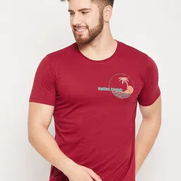 Mast & Harbour Typography Printed Pure Cotton T-shirt-picture-27