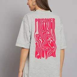 Imsa Moda Graphic Printed Drop-Shoulder Sleeves Cotton Oversized T-shirt-picture-31