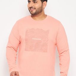 Club York Plus Size Typography Printed Cotton T-shirt-image-47