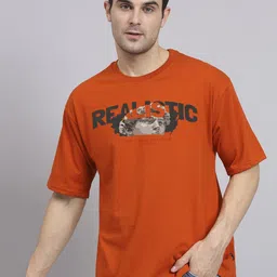 Imsa Moda Typography Printed Oversized Cotton T-shirt-image-80