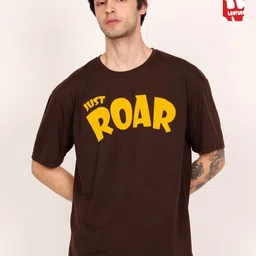 Leotude Men Pack Of 2 Typography Printed Round Neck Cotton T-shirts-image-27