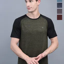 Force NXT Men Pack Of 5 Colourblocked Round Neck Anti Viral Anti Odour Cool Sports Tshirts-image-84