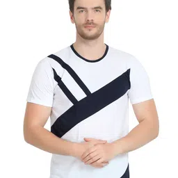 GLITO Abstract Printed Cotton T-Shirt-image-58