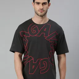 Xtep Typography Printed Moisture Wicking Relaxed Fit Sports T-shirt-image-35