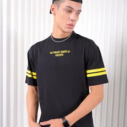 The Indian Garage Co Typography Printed Cotton Boxy T-shirt-image-57