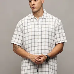 The Roadster Lifestyle Co Checked Oversized Casual Shirt-image-70