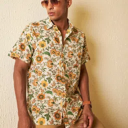 DENNISON  Smart Block Printed Casual Shirt-image-94