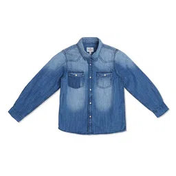 Pepe Jeans Boys Relaxed Faded Cotton Casual Shirt-picture-48