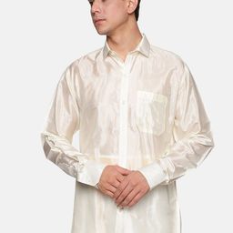 Sethukrishna Men Cream-Coloured Standard Casual Shirt-picture-35
