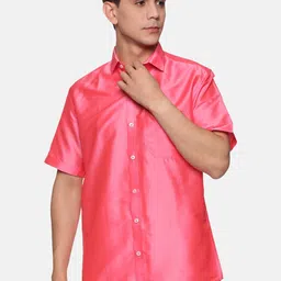Sethukrishna Men Pink Standard Casual Shirt-image-23