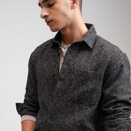 HIGHLANDER Men Checked Cotton Relaxed Fit Casual Shirt-image-21