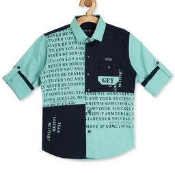 CAVIO Boys Green Printed Casual Shirt-image-57