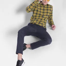 Crimsoune Club Checked Slim Fit Classic Cotton Casual Shirt-image-53