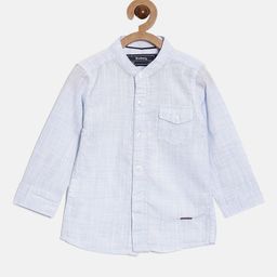Nuberry Boys Blue Slim Fit Casual Cotton Shirt-picture-27