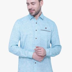 Kuons Avenue Men Green Smart Slim Fit Printed Casual Shirt-image-94