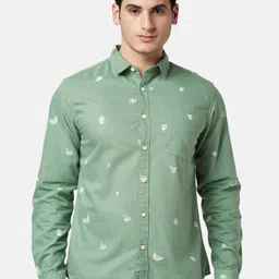 Urban Ranger by pantaloons Men Slim Fit Printed Casual Cotton Shirt-image-84