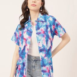 Moomaya Abstract Printed Spread Collar Casual Shirt-picture-22