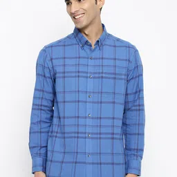 Fabindia Grid Tattersall Checked Cotton Casual Shirt-image-69