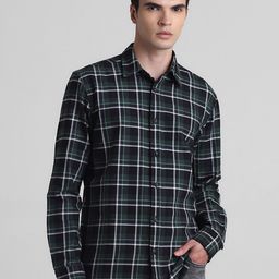 Jack & Jones Men Tartan Checks Opaque Checked Casual Shirt-image-55