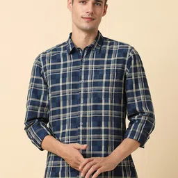 Allen Solly Tartan Checked Cotton Casual Shirt-image-38