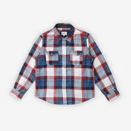 Pepe Jeans Boys Tartan Checked Pure Cotton Casual Shirt-picture-11