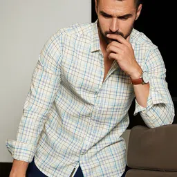 Campus Sutra Tartan Plaid Shirt-image-37