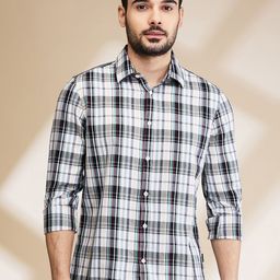 Being Human Men Slim Fit Tartan Checks Opaque Checked Casual Shirt-picture-49