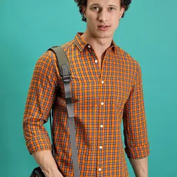HIGHLANDER Tartan Checked Casual Shirt-image-98