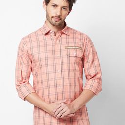 GIORDANO Slim Fit Checked Cotton Casual Shirt-image-52
