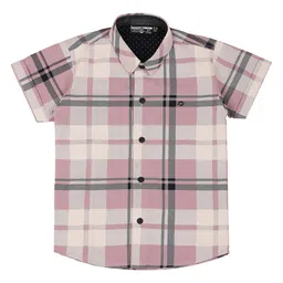 Actuel Boys Checked Pure Cotton Casual Shirt-image-41