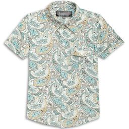 BAESD Boys Ethnic Motifs Printed Spread Collar Pure Cotton Casual Shirt-image-33