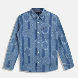 Tommy Hilfiger Boys Opaque Printed Casual Shirt-image-24