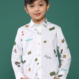TALES & STORIES Boys Printed Casual Shirt-image-56