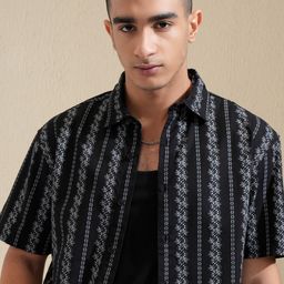 KETCH Men Opaque Printed Casual Shirt-image-88