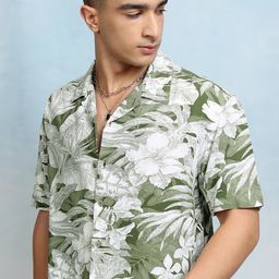 KETCH Men Opaque Printed Casual Shirt-image-58