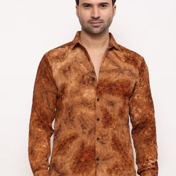 ZARIMO Standard Abstract Printed Opaque Casual Shirt-image-22