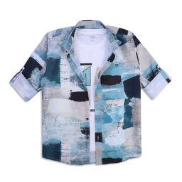 CAVIO Boys Comfort Abstract Cotton Printed Casual Shirt-image-49