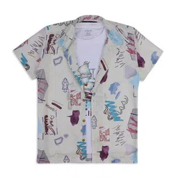 CAVIO Boys Comfort Cotton Printed Casual Shirt-picture-14