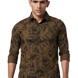 SPYKAR Spread Collar Long Sleeves Slim Fit Printed Cotton Casual Shirt-picture-33