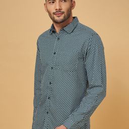 BYFORD by Pantaloons Micro Checks Slim Fit Cotton Casual Shirt-image-21